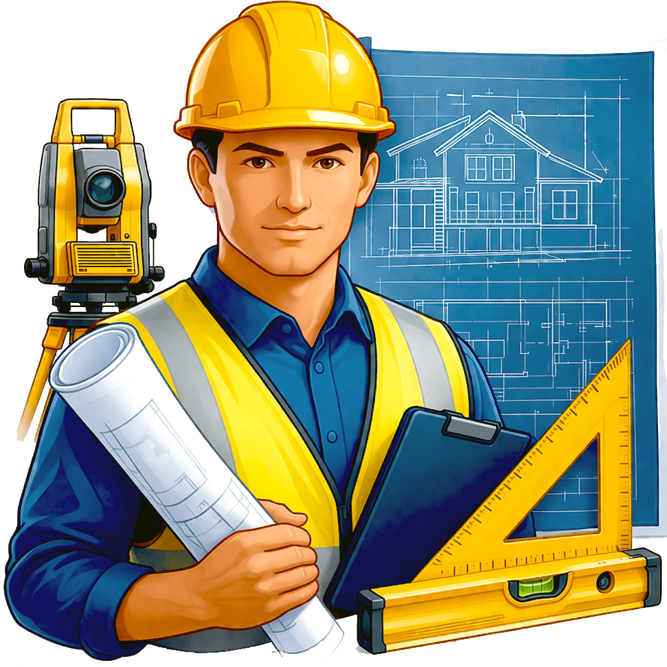 Civil engineer holding blueprints representing professional construction and remodeling services in Sonoma County and the Bay Area